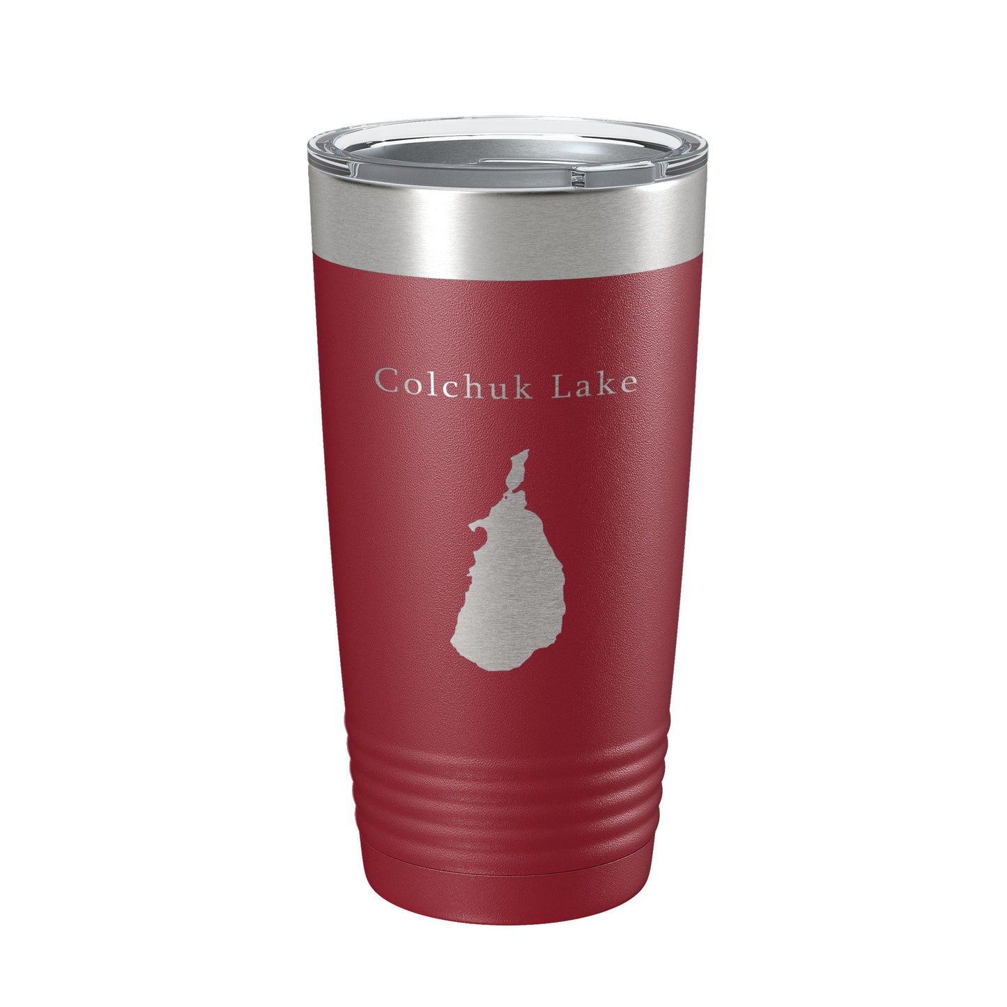 Colchuk Lake Map Tumbler Travel Mug Insulated Laser Engraved Coffee Cup Washington 20 oz-18