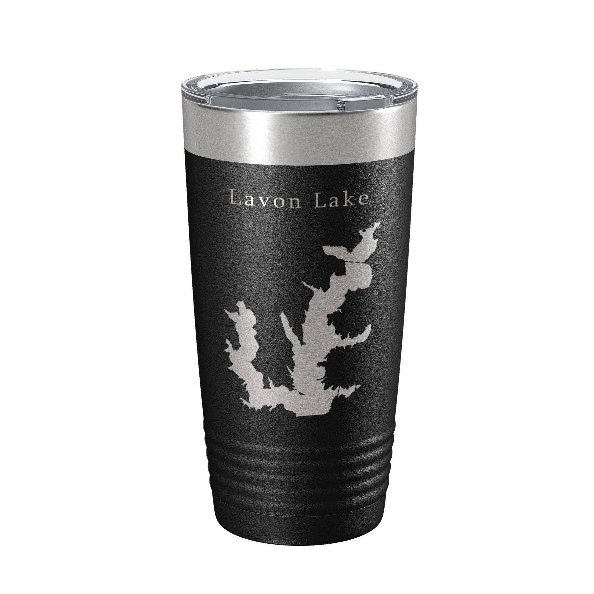 Lavon Lake Map Tumbler Travel Mug Insulated Laser Engraved Coffee Cup Texas 20 oz-0