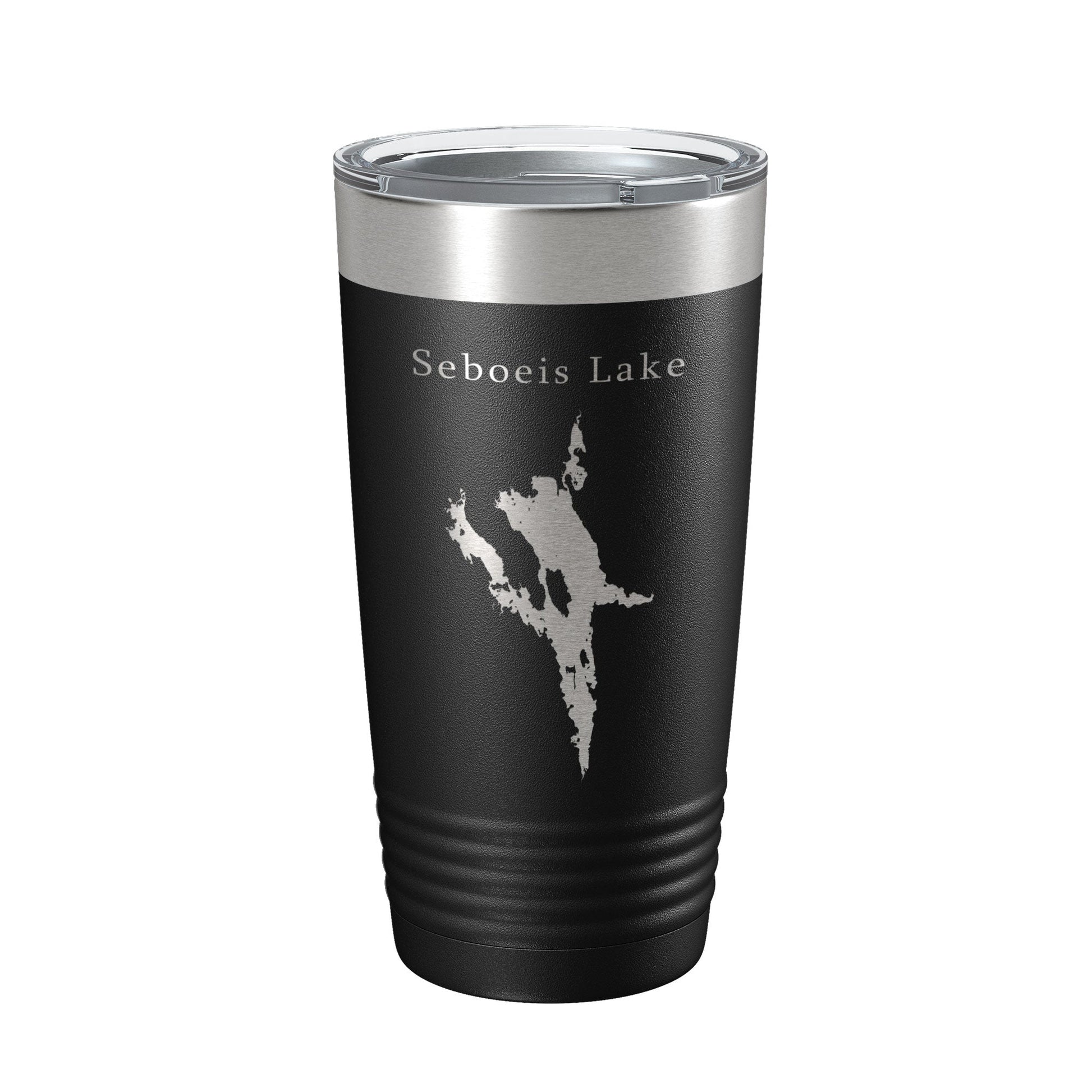 Seboeis Lake Map Tumbler Travel Mug Insulated Laser Engraved Coffee Cup Maine 20 oz-5
