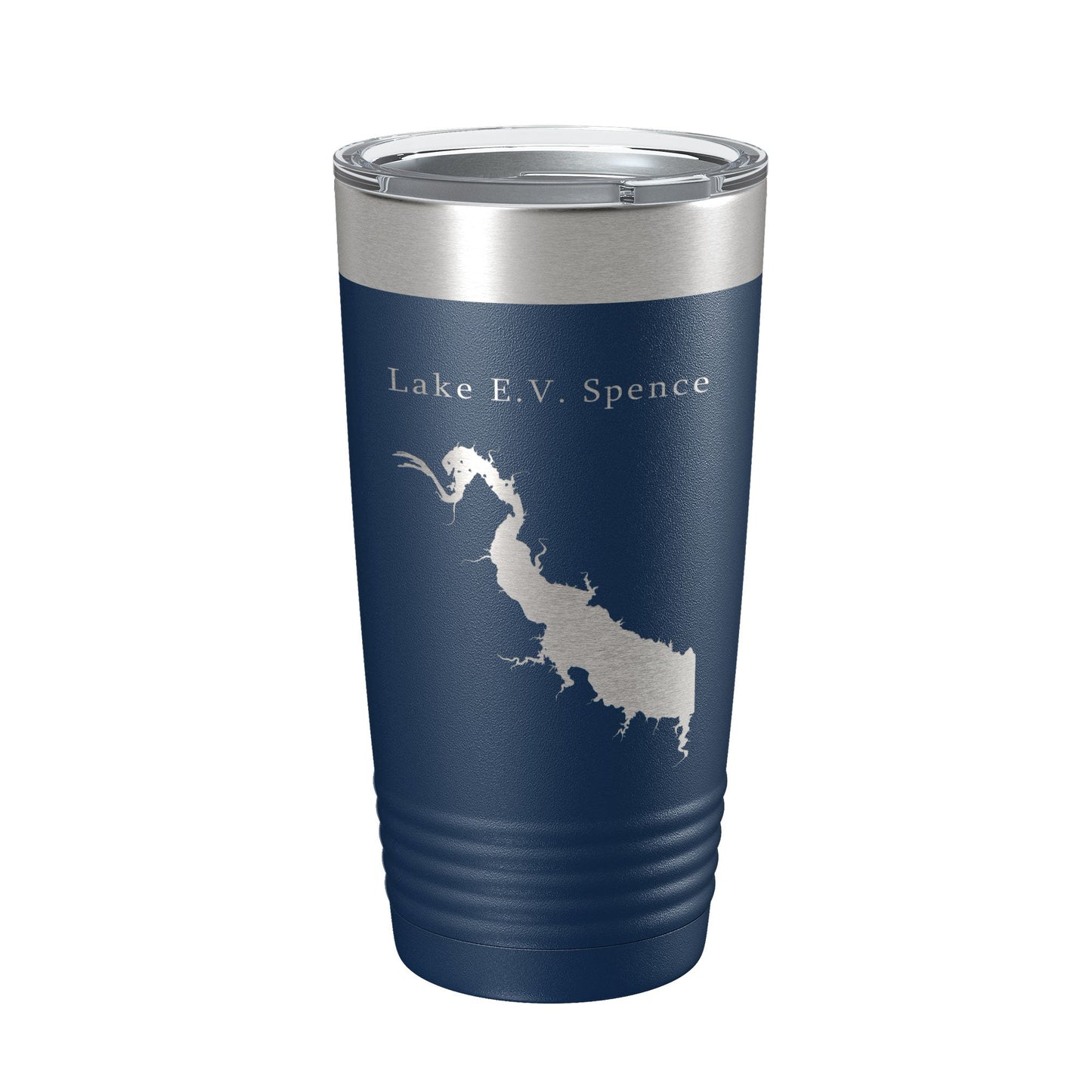 Lake E.V. Spence Reservoir Map Tumbler Travel Mug Insulated Laser Engraved Coffee Cup Texas 20 oz-8
