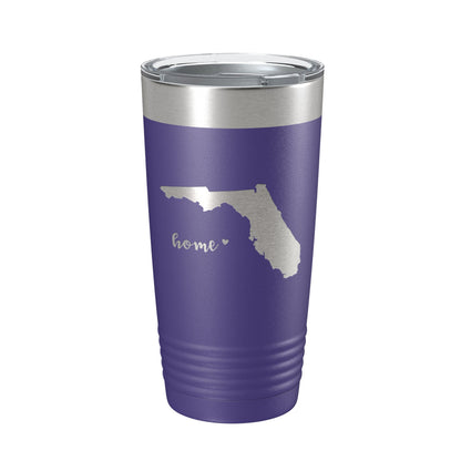 Florida Tumbler Home State Travel Mug Insulated Laser Engraved Map Coffee Cup 20 oz-15