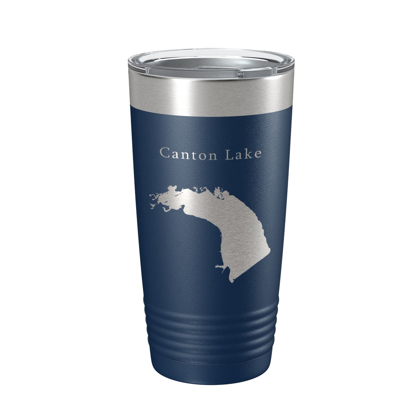Canton Lake Map Tumbler Travel Mug Insulated Laser Engraved Coffee Cup Oklahoma 20 oz-8