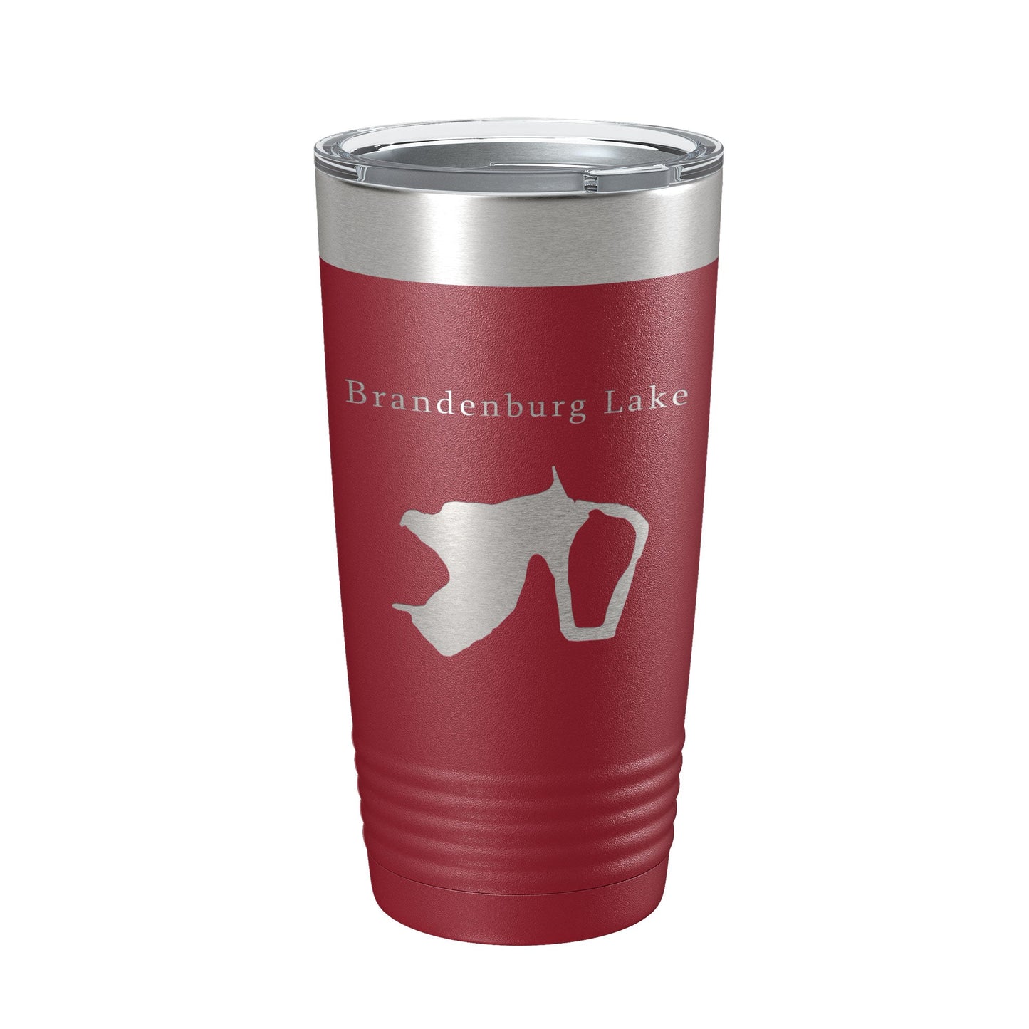 Brandenburg Lake Map Tumbler Travel Mug Insulated Laser Engraved Coffee Cup Illinois 20 oz-18
