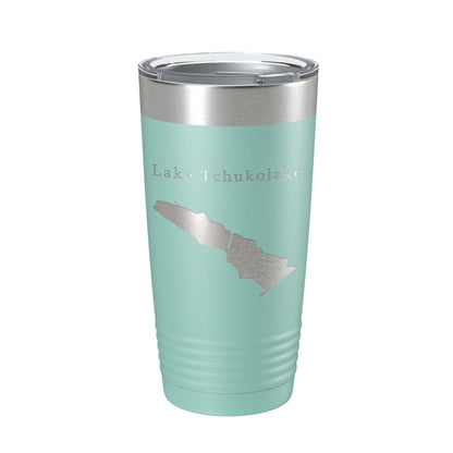 Lake Tchukolako Map Tumbler Travel Mug Insulated Laser Engraved Coffee Cup Georgia 20 oz-12