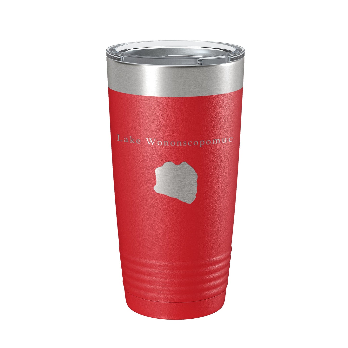 Lake Wononscopomuc Map Tumbler Travel Mug Insulated Laser Engraved Coffee Cup Connecticut 20 oz-10