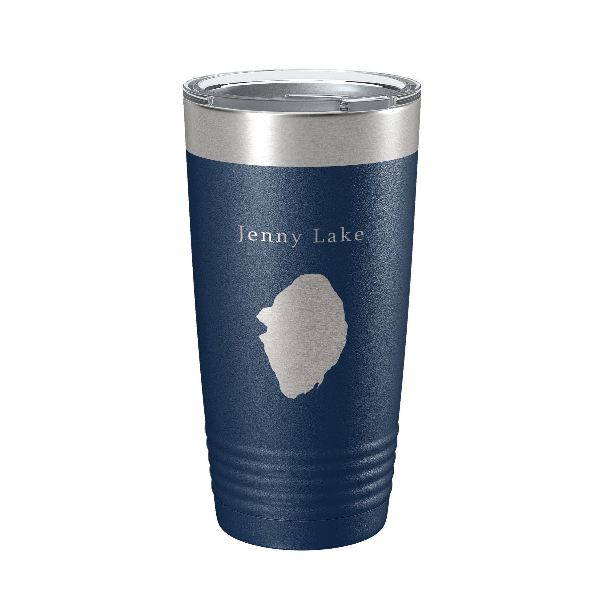 Jenny Lake Map Tumbler Travel Mug Insulated Laser Engraved Coffee Cup Grand Teton Wyoming 20 oz-2