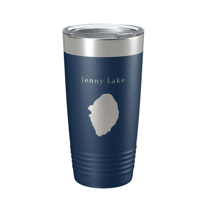 Jenny Lake Map Tumbler Travel Mug Insulated Laser Engraved Coffee Cup Grand Teton Wyoming 20 oz-8