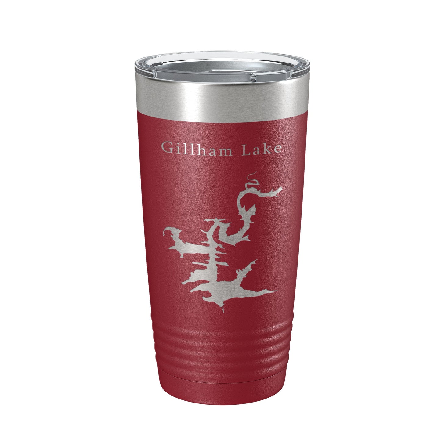 Gillham Lake Map Tumbler Travel Mug Insulated Laser Engraved Coffee Cup Arkansas 20 oz-18