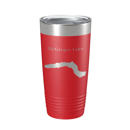 McGregor Lake Map Tumbler Travel Mug Insulated Laser Engraved Coffee Cup Montana 20 oz-10