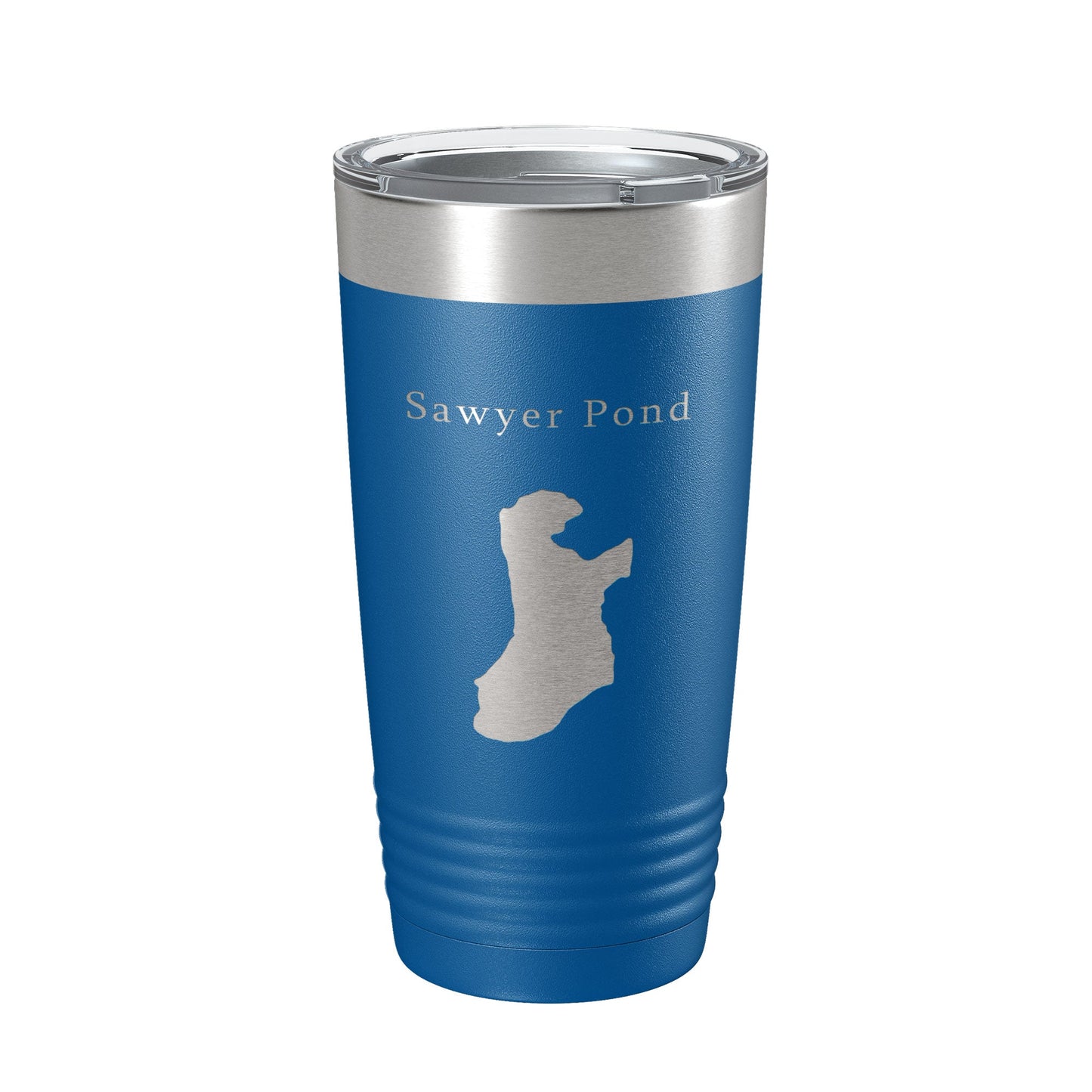 Sawyer Pond Tumbler Lake Map Travel Mug Insulated Laser Engraved Coffee Cup Maine 20 oz-6