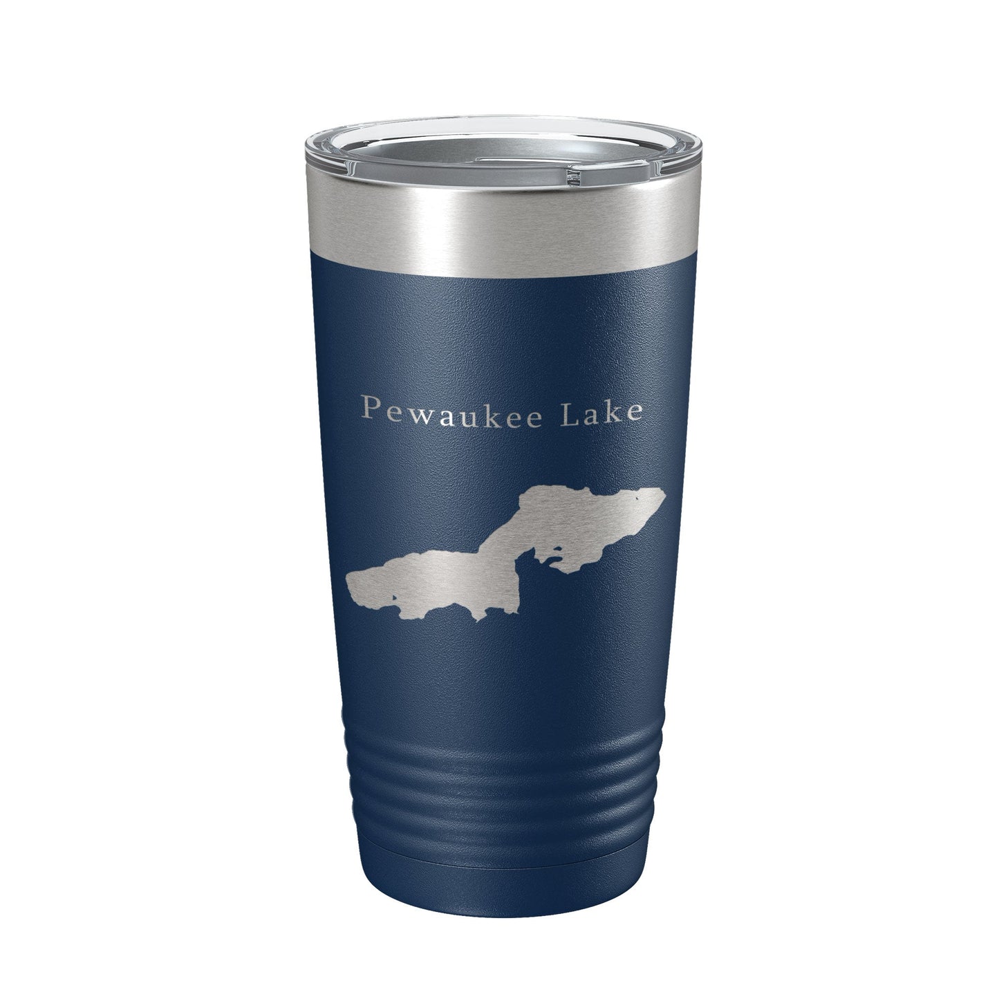 Pewaukee Lake Map Tumbler Travel Mug Insulated Laser Engraved Coffee Cup Wisconsin 20 oz-8