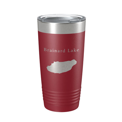 Brainard Lake Map Tumbler Travel Mug Insulated Laser Engraved Coffee Cup Colorado 20 oz-18