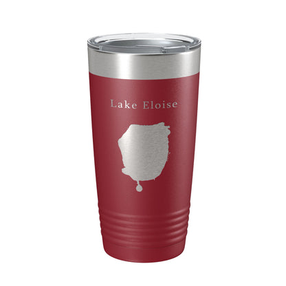 Lake Eloise Map Tumbler Travel Mug Insulated Laser Engraved Coffee Cup Florida 20 oz-18