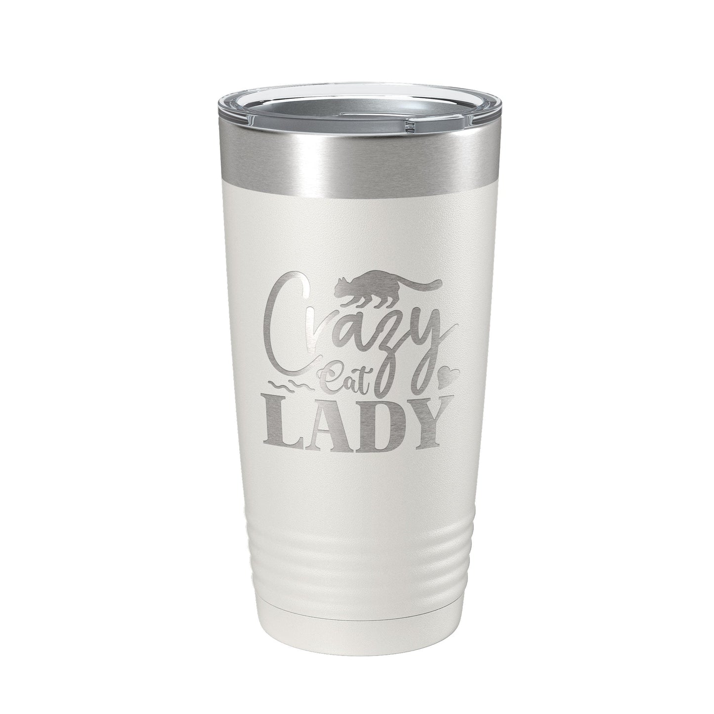 Crazy Cat Lady Tumbler Travel Mug Funny Cat Lover Gift Insulated Laser Engraved Coffee Cup 20 oz-7