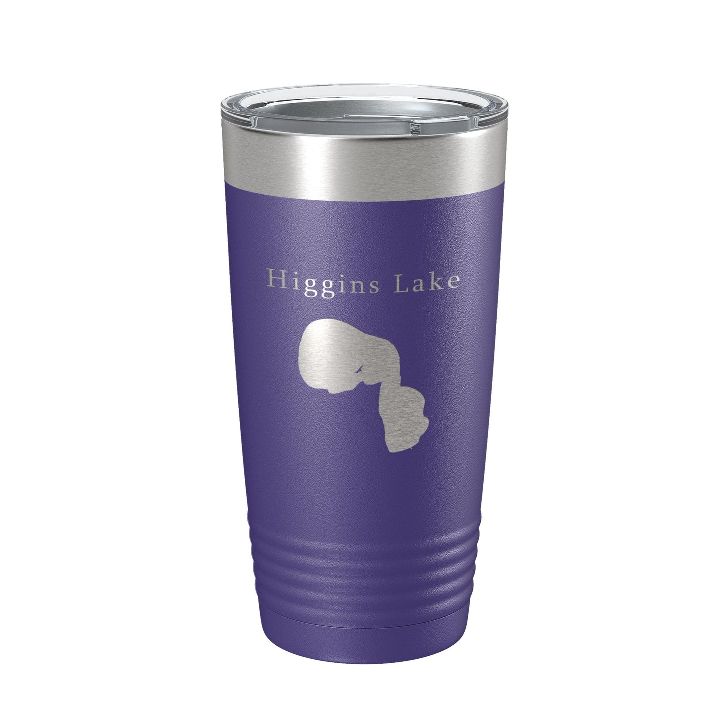 Higgins Lake Map Tumbler Travel Mug Insulated Laser Engraved Coffee Cup Michigan 20 oz-15