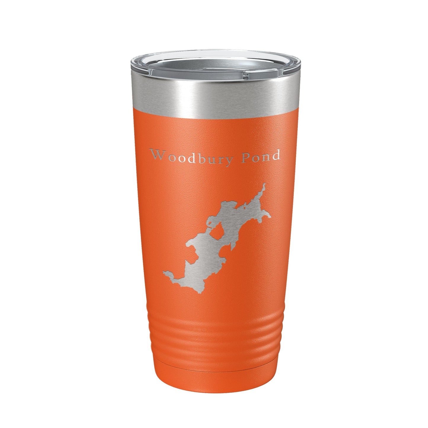 Woodbury Pond Tumbler Lake Map Travel Mug Insulated Laser Engraved Coffee Cup Maine 20 oz-17