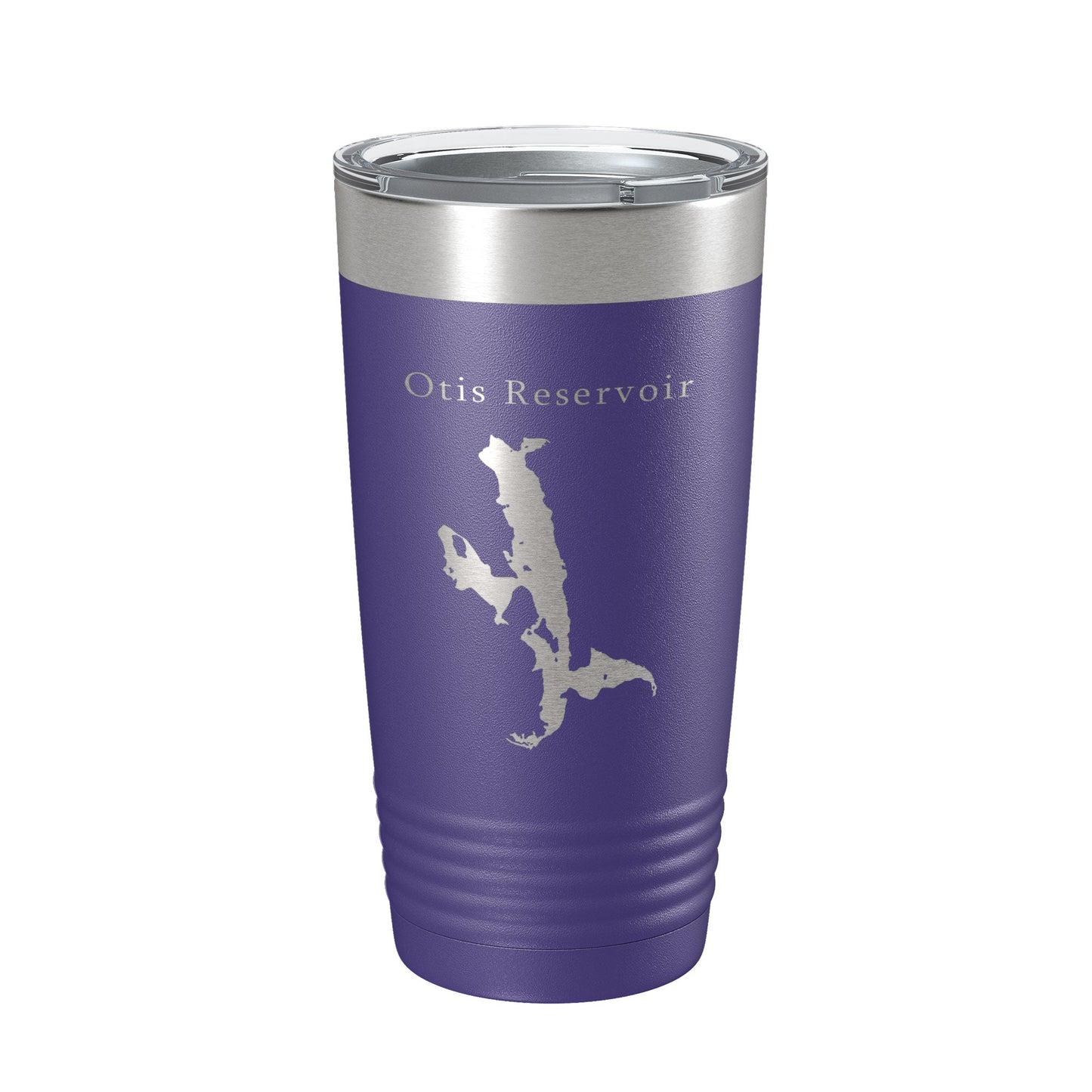 Otis Reservoir Tumbler Lake Map Travel Mug Insulated Laser Engraved Coffee Cup Massachusetts 20 oz-15