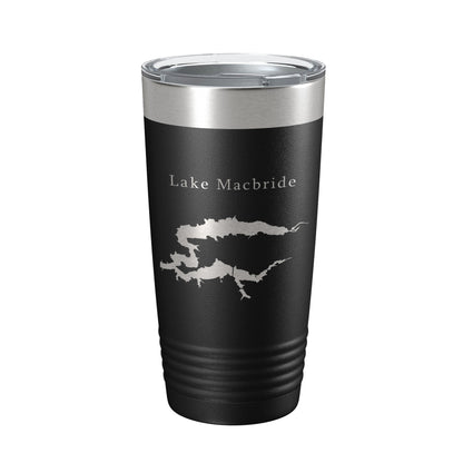 Lake Macbride Map Tumbler Travel Mug Insulated Laser Engraved Coffee Cup Iowa 20 oz-5