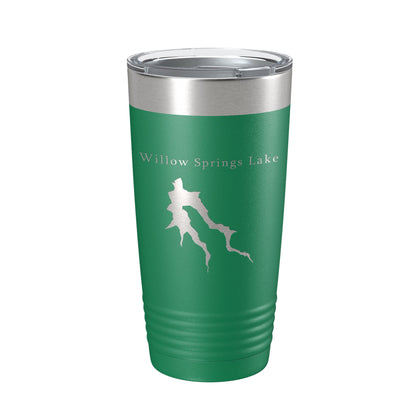 Willow Springs Lake Map Tumbler Travel Mug Insulated Laser Engraved Coffee Cup Arizona 20 oz-9