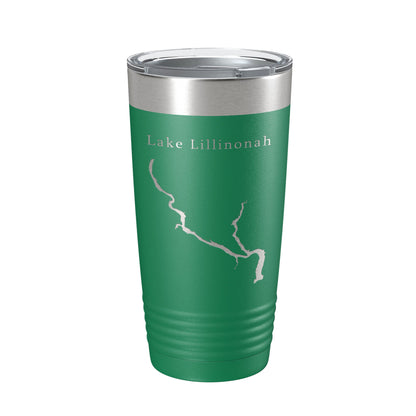 Lake Lillinonah Map Tumbler Travel Mug Insulated Laser Engraved Coffee Cup Housatonic River Connecticut 20 oz-9