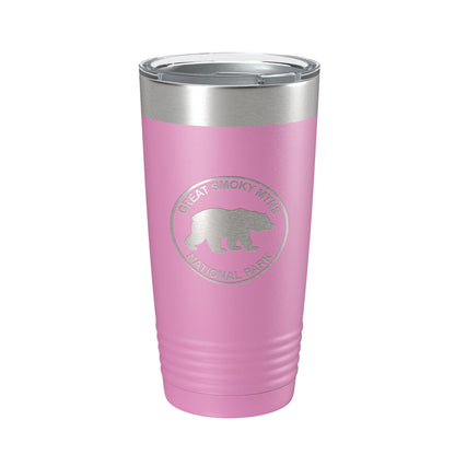 Smokies Bear Tumbler Great Smoky Mountains National Park Travel Mug Insulated Laser Engraved Coffee Cup Gatlinburg Pigeon Forge Townsend GSMNP 20 oz-14