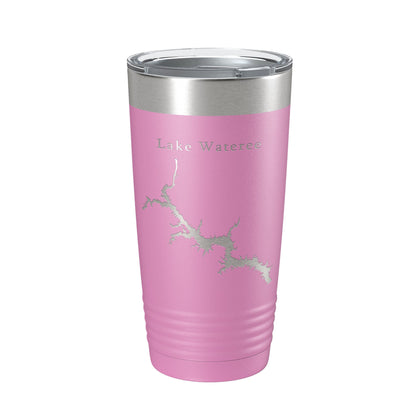 Lake Wateree Stumpy Pond Map Tumbler Travel Mug Insulated Laser Engraved Coffee Cup South Carolina 20 oz-14