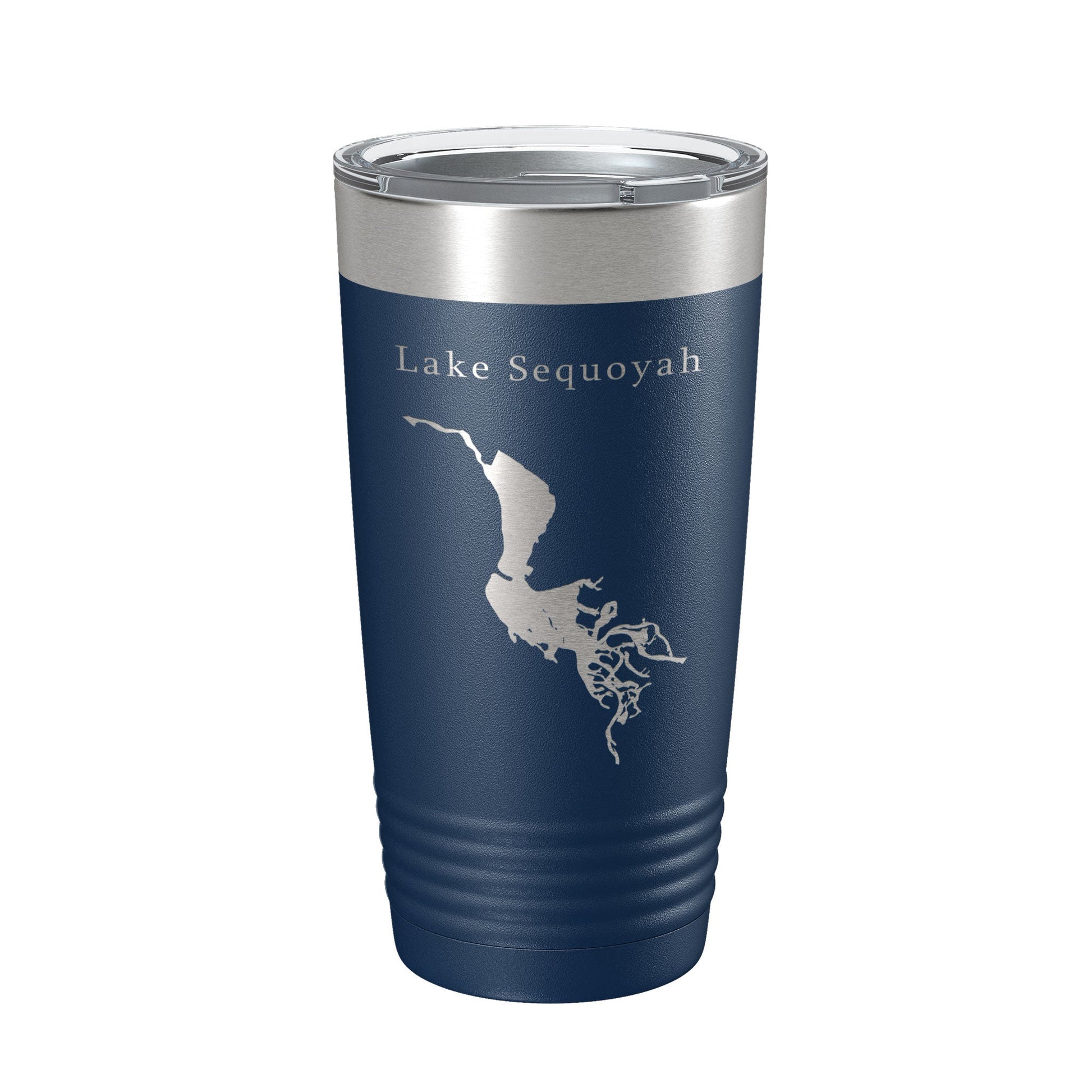 Lake Sequoyah Map Tumbler Travel Mug Insulated Laser Engraved Coffee Cup Arkansas 20 oz-2