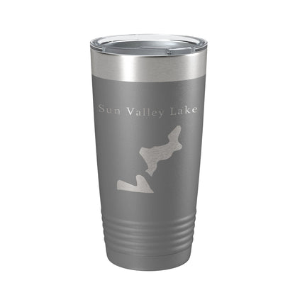 Sun Valley Lake Map Tumbler Travel Mug Insulated Laser Engraved Coffee Cup Colorado 20 oz-16