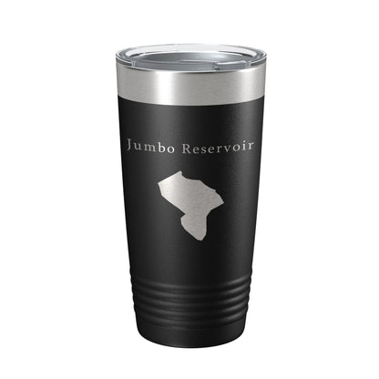 Jumbo Reservoir Tumbler Lake Map Travel Mug Insulated Laser Engraved Coffee Cup Colorado 20 oz-0