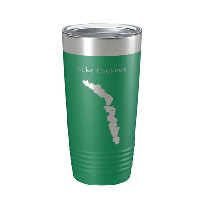 Lake Osoyoos Map Tumbler Travel Mug Insulated Laser Engraved Coffee Cup Washington BC 20 oz-9
