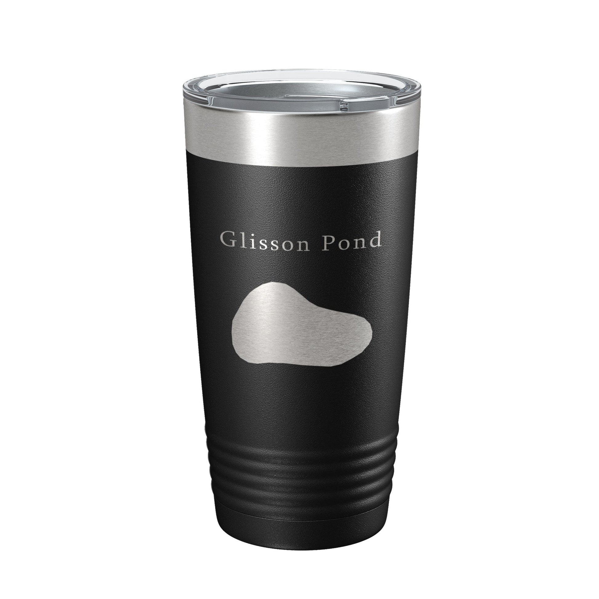 Glisson Pond Tumbler Lake Map Travel Mug Insulated Laser Engraved Coffee Cup Florida 20 oz-0