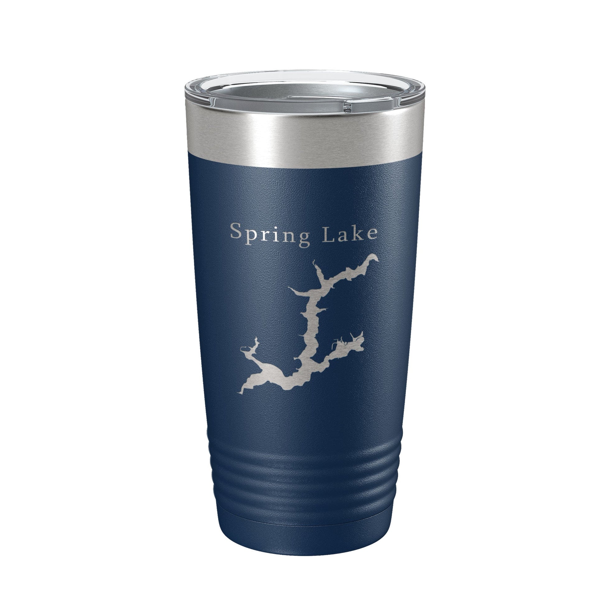 Spring Lake Map Tumbler Travel Mug Insulated Laser Engraved Coffee Cup Michigan 20 oz-2