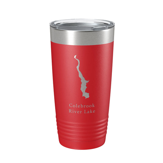 Colebrook River Lake Map Tumbler Travel Mug Insulated Laser Engraved Coffee Cup Connecticut Massachusetts 20 oz-10