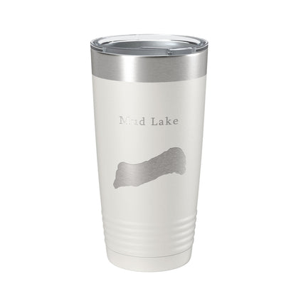 Mud Lake Map Tumbler Travel Mug Insulated Laser Engraved Coffee Cup Maine 20 oz-7
