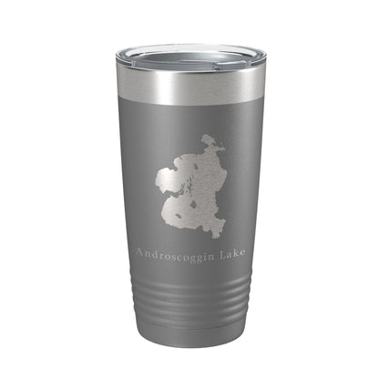 Androscoggin Lake Map Tumbler Travel Mug Insulated Laser Engraved Coffee Cup Maine 20 oz-16