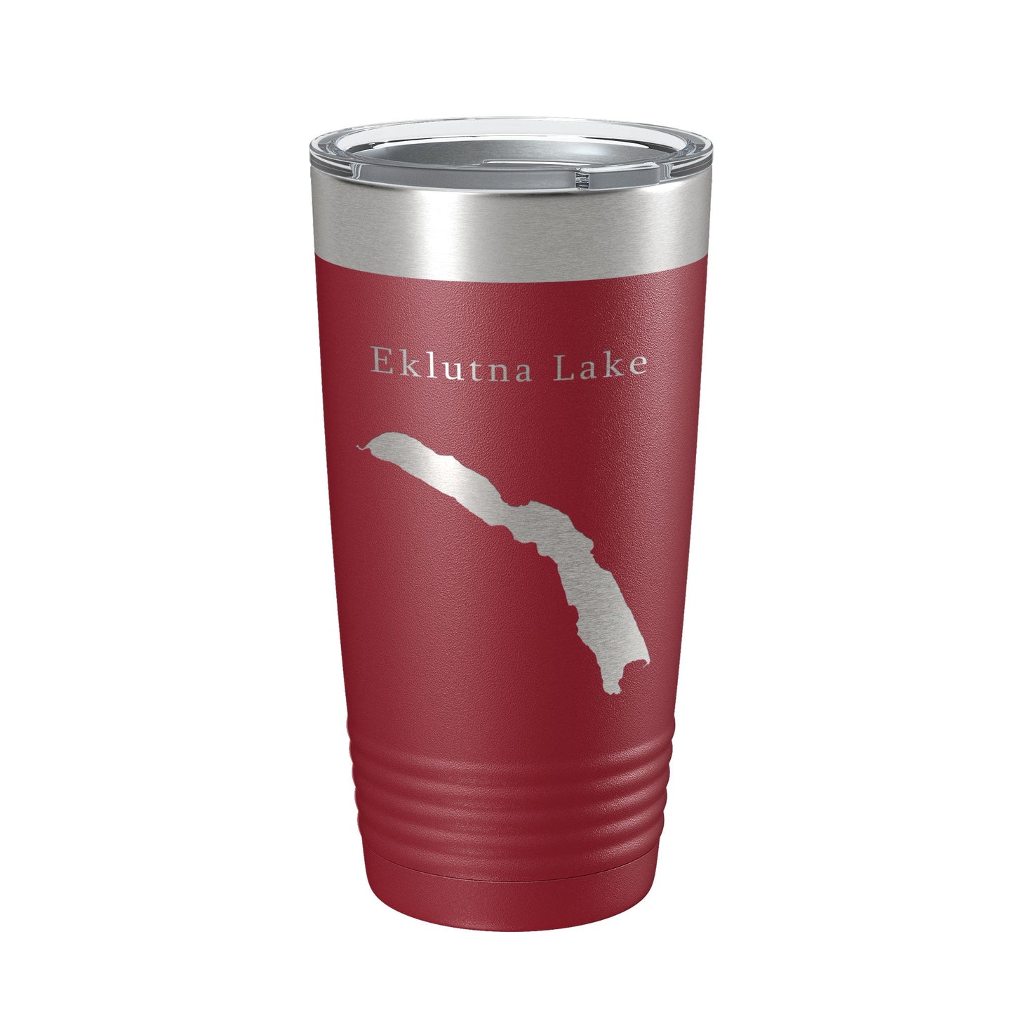 Eklutna Lake Map Tumbler Travel Mug Insulated Laser Engraved Coffee Cup Alaska 20 oz-18