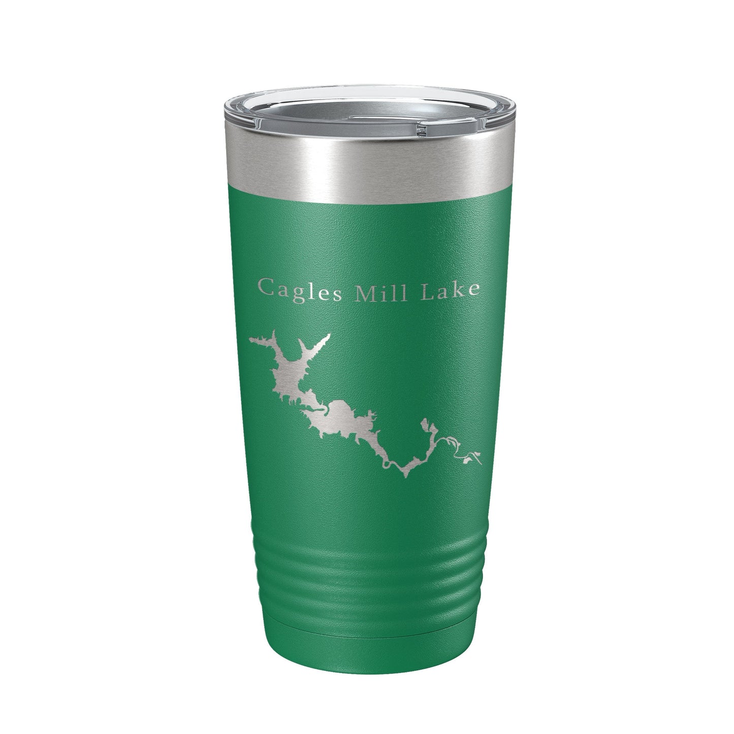 Cagles Mill Lake Map Tumbler Travel Mug Insulated Laser Engraved Coffee Cup Indiana 20 oz-9
