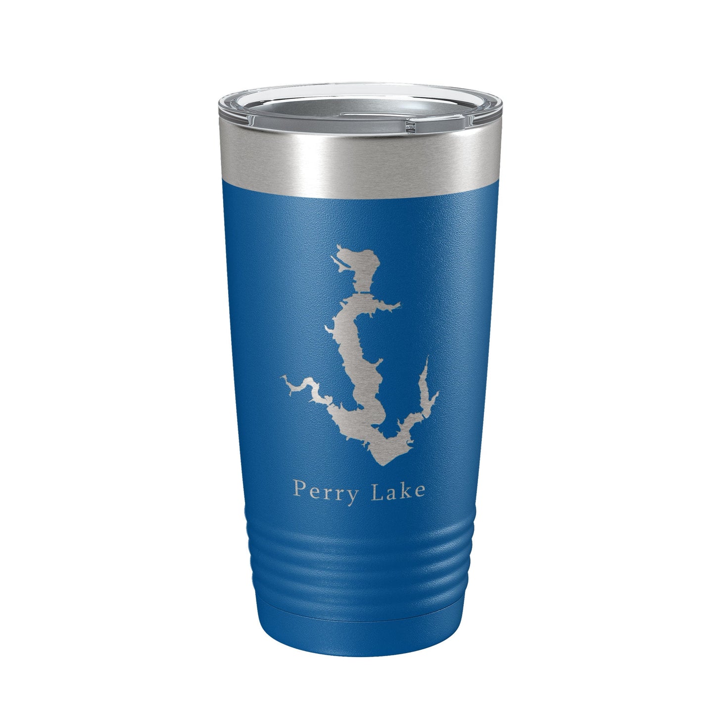 Perry Lake Map Tumbler Travel Mug Insulated Laser Engraved Coffee Cup Kansas 20 oz-6