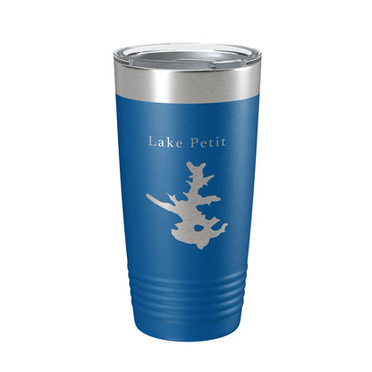 Lake Petit Map Tumbler Travel Mug Insulated Laser Engraved Coffee Cup Georgia 20 oz-6