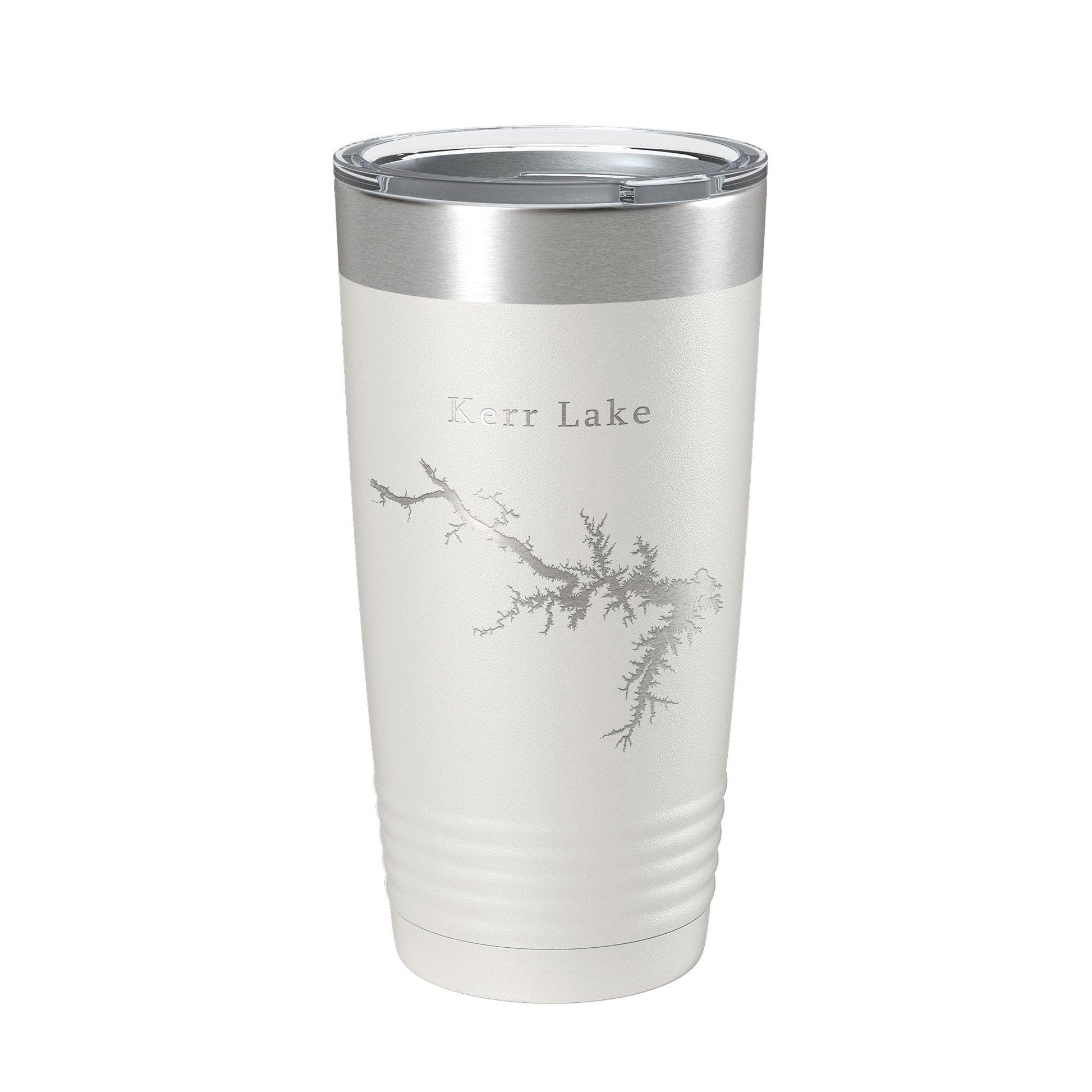 Kerr Lake Reservoir Buggs Island Tumbler Lake Map Travel Mug Insulated Coffee Cup Roanoke River North Carolina Virginia 20oz-1