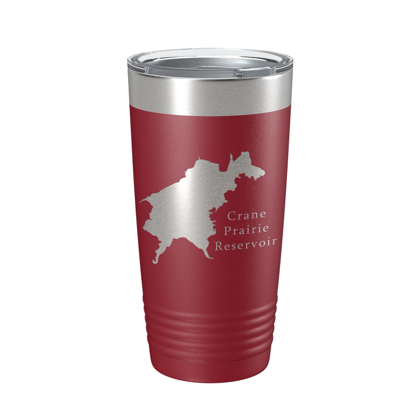 Crane Prairie Reservoir Tumbler Lake Map Travel Mug Insulated Laser Engraved Coffee Cup Oregon 20 oz-18