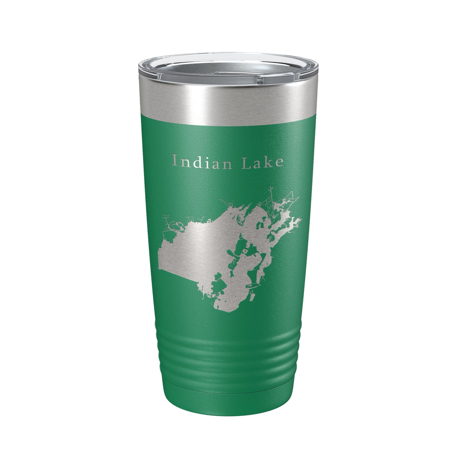 Indian Lake Map Tumbler Travel Mug Insulated Laser Engraved Coffee Cup Ohio 20 oz-9