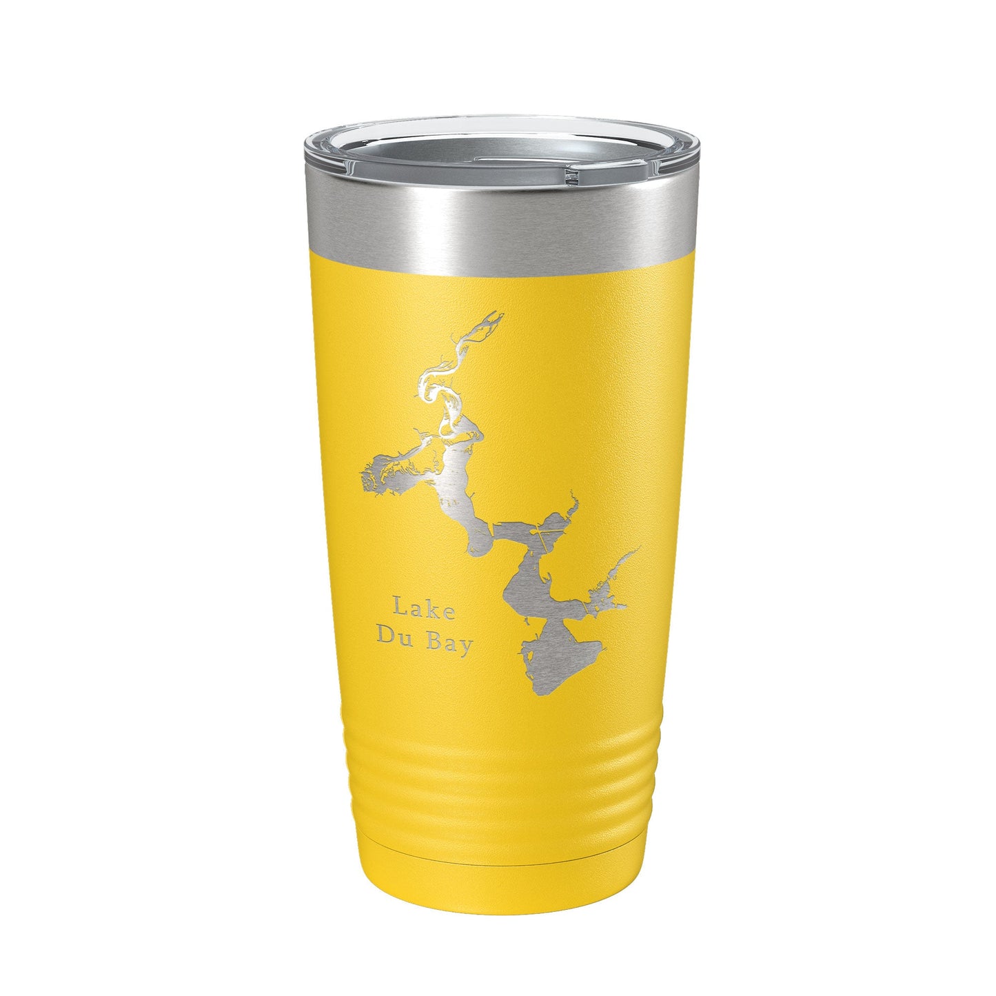 Lake Du Bay Map Tumbler Travel Mug Insulated Laser Engraved Coffee Cup Wisconsin 20 oz-4