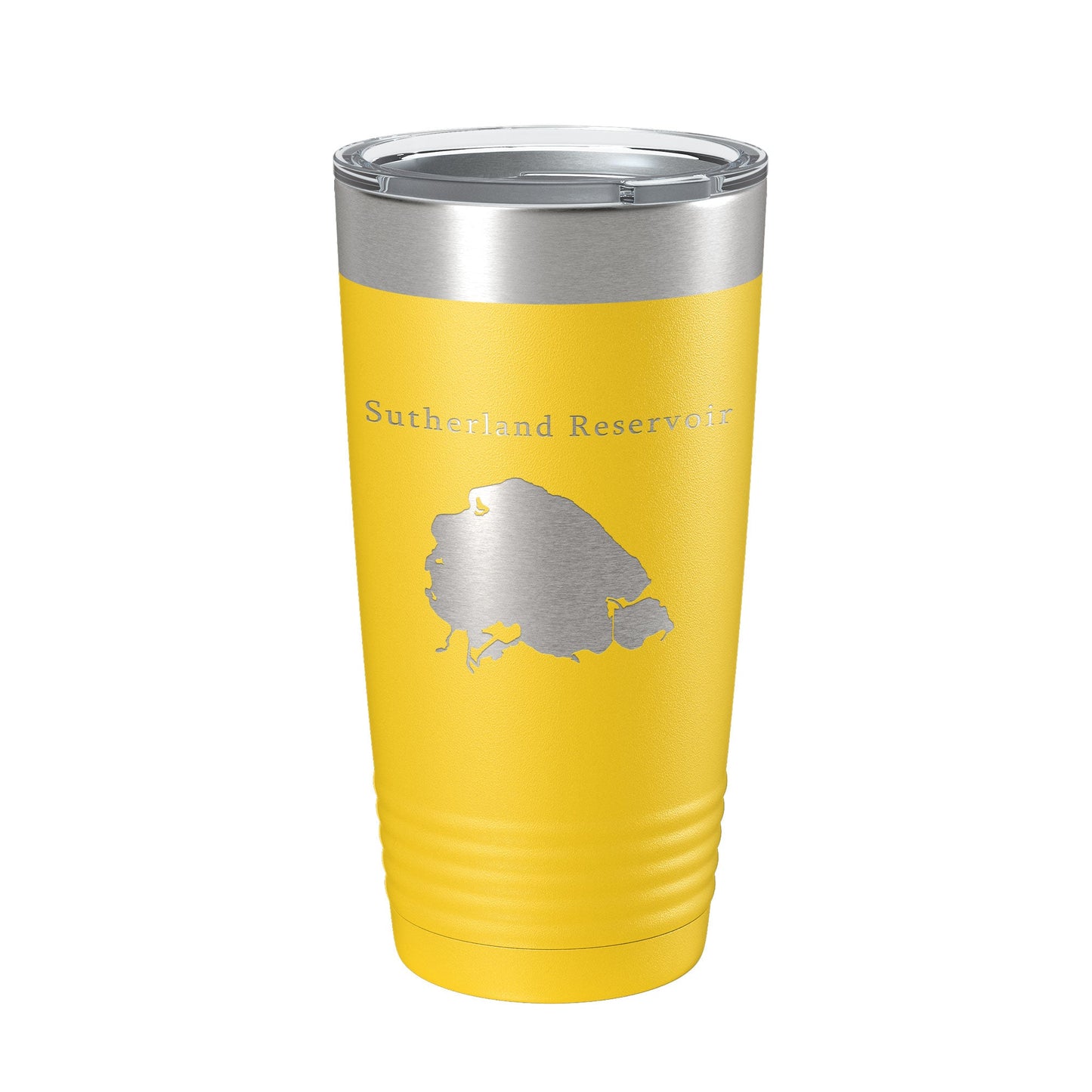 Sutherland Reservoir Tumbler Lake Map Travel Mug Insulated Laser Engraved Coffee Cup Nebraska 20 oz-4