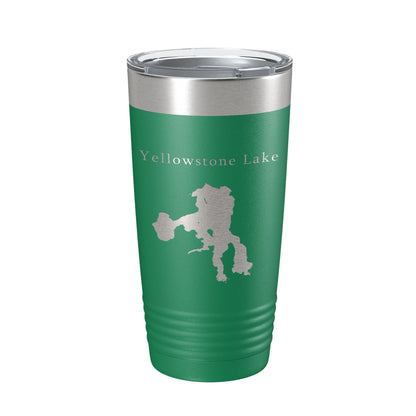 Yellowstone Lake Map Tumbler Travel Mug Insulated Laser Engraved Coffee Cup Wyoming 20 oz-9
