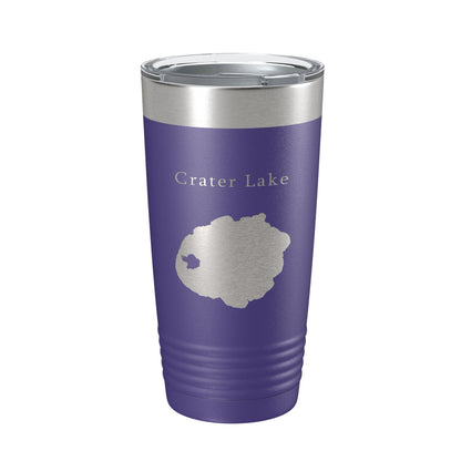 Crater Lake Map Tumbler Travel Mug Insulated Laser Engraved Coffee Cup Oregon 20 oz-15