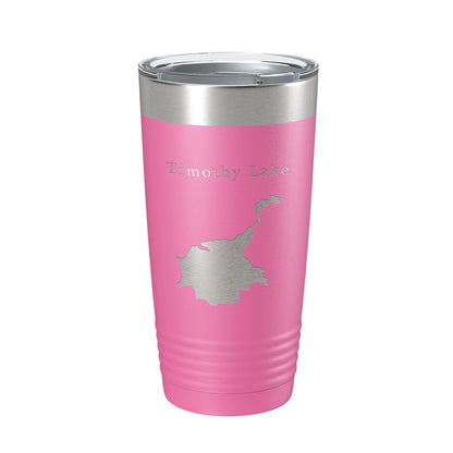 Timothy Lake Map Tumbler Travel Mug Insulated Laser Engraved Coffee Cup Oregon 20 oz-11