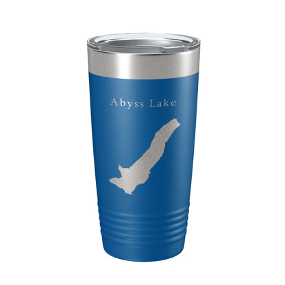 Abyss Lake Map Tumbler Travel Mug Insulated Laser Engraved Coffee Cup Alaska 20 oz-6