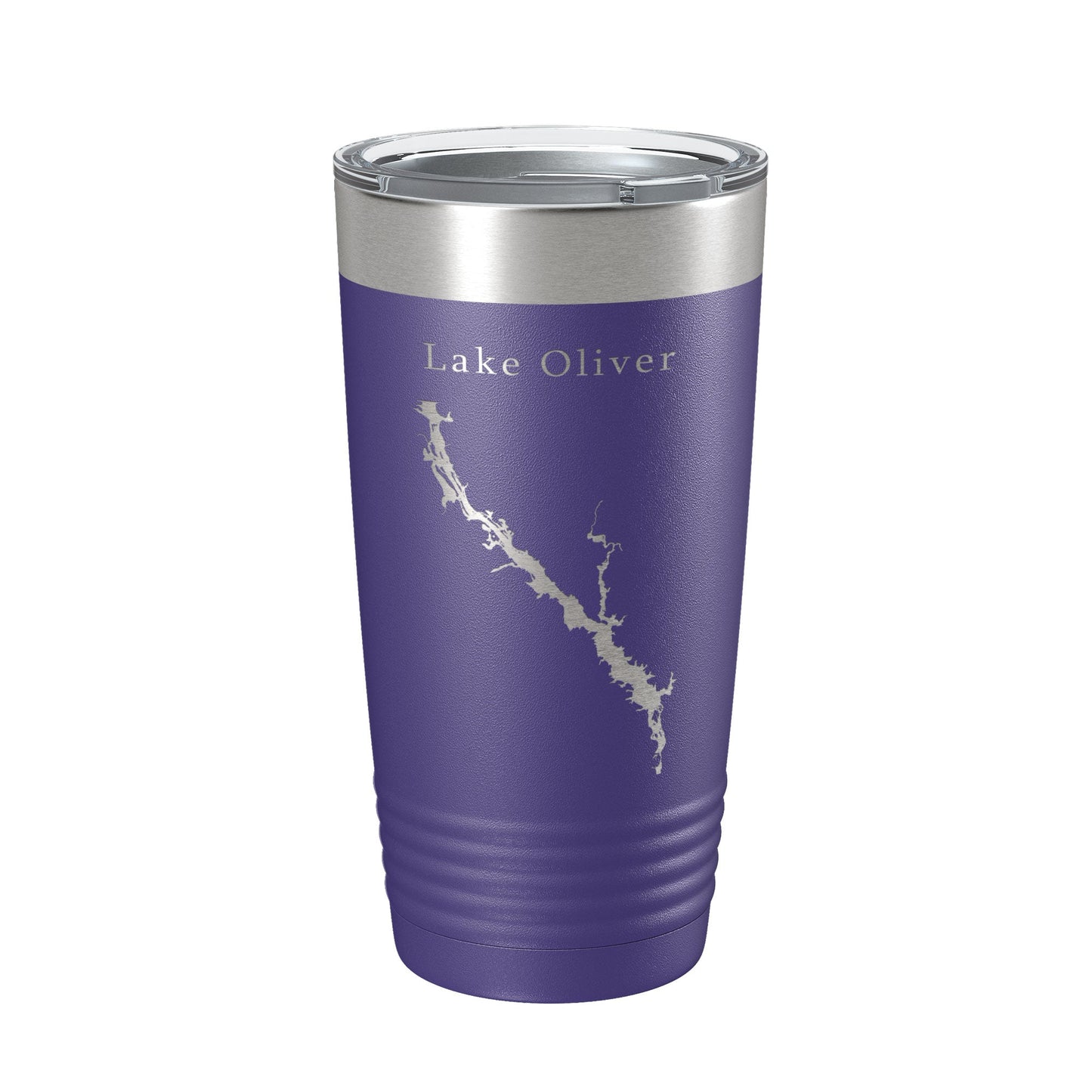 Lake Oliver Map Tumbler Travel Mug Insulated Laser Engraved Coffee Cup Alabama Georgia 20 oz-15