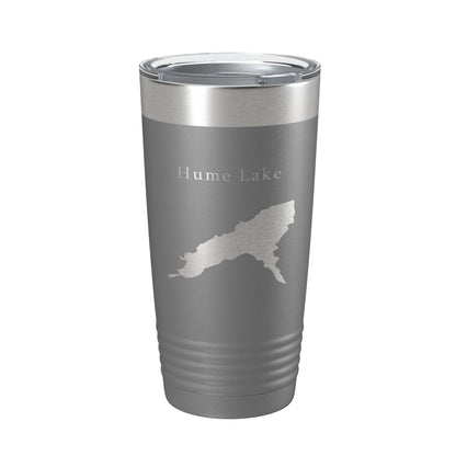 Hume Lake Map Tumbler Travel Mug Insulated Laser Engraved Coffee Cup California 20 oz-16
